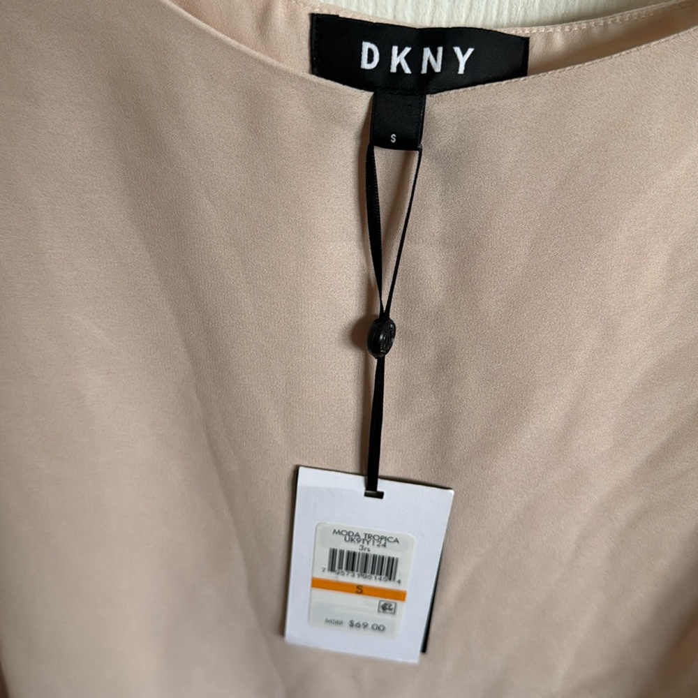 Pink DKNY Dress with Baggy Sleeves